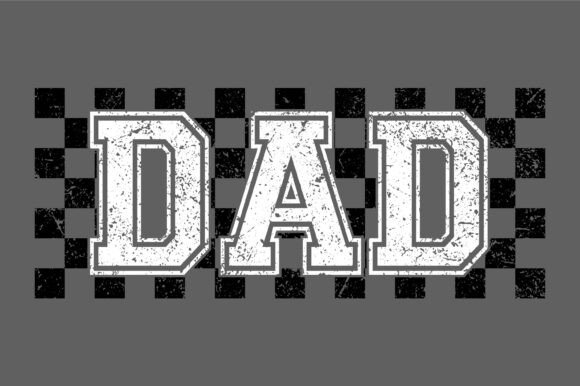 Checkered Dad Racing Dad Design