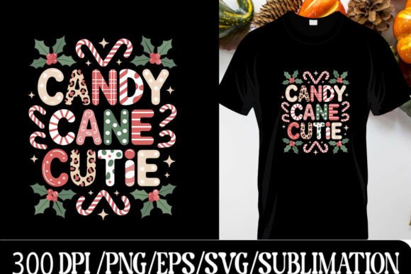 Cute Christmas Typography Design Graphics