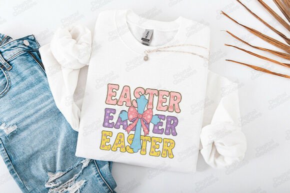 Easter Cross Bow SVG PNG Design