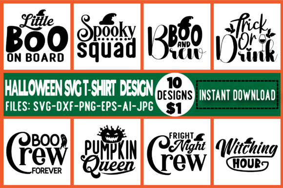 Halloween Svg T-Shirt Design Graphics