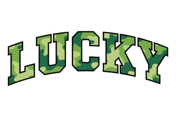 Lucky Camo SVG Design for Graphics and T-Shirt Designs