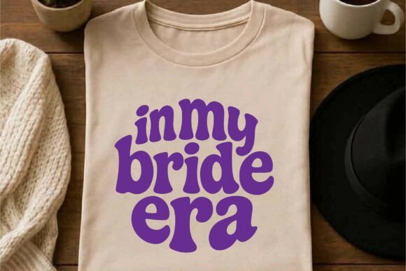 Retro in My Bride Era SVG T-Shirt Design