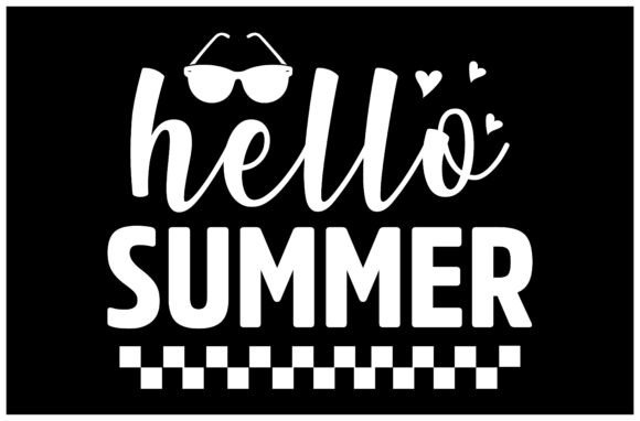 Summer Hello Quote SVG Design Graphics